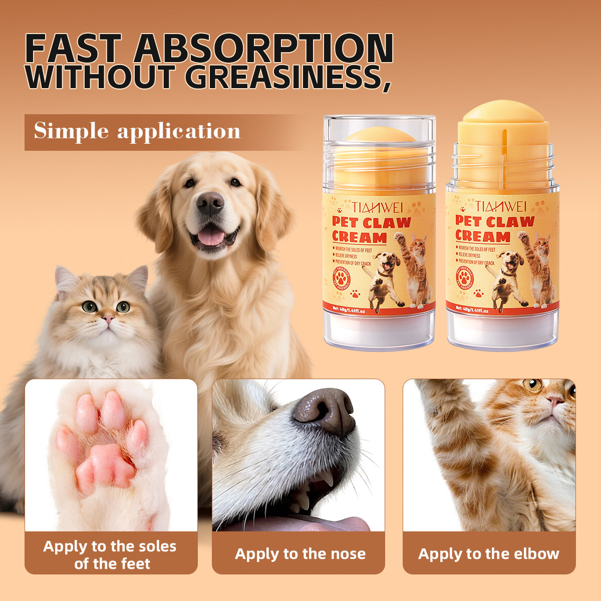 Barra Bálsamo para Patas de Mascota