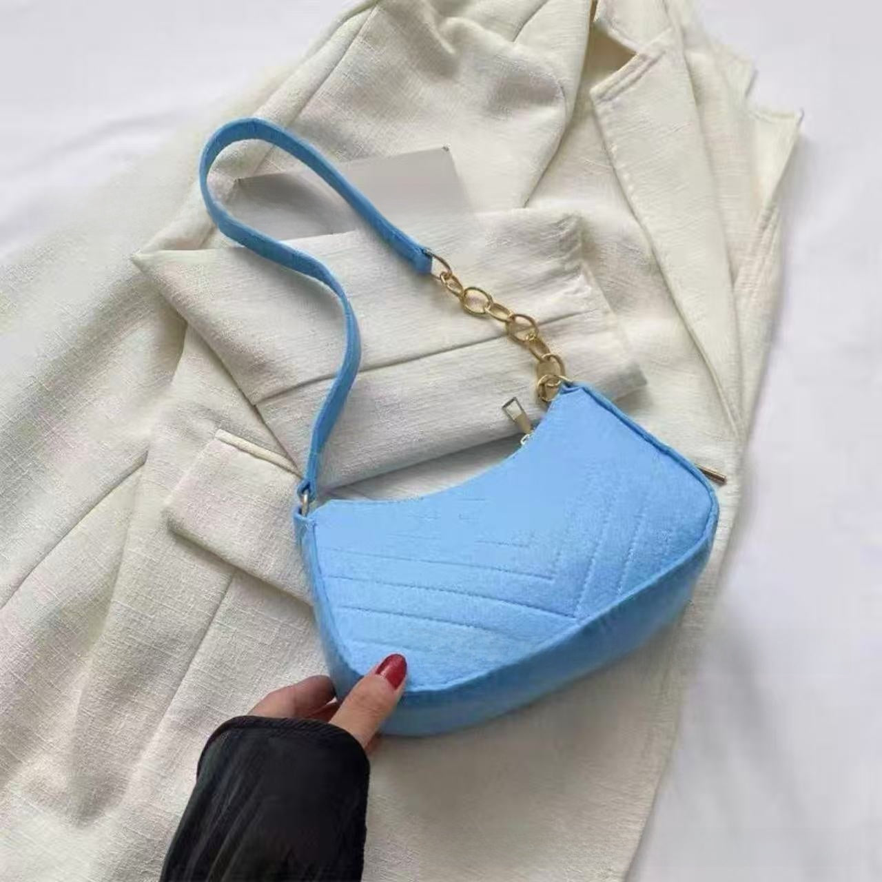 Bolso Bandolera de Fieltro para Mujer