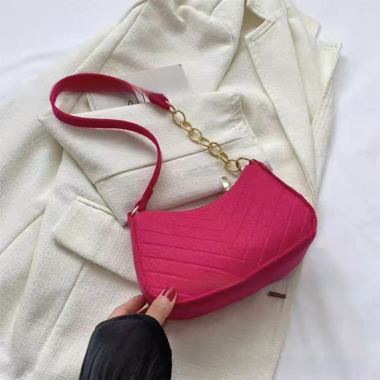 Bolso Bandolera de Fieltro para Mujer