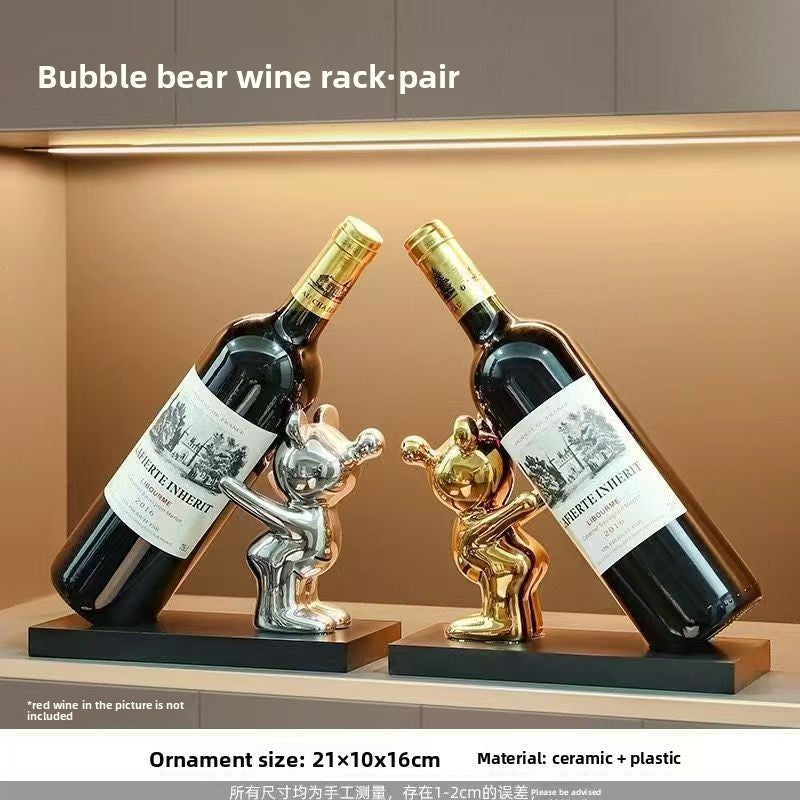 Botellero Decorativo de Cerámica
