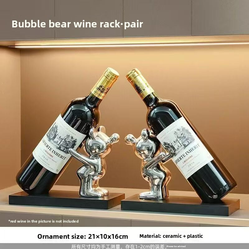 Botellero Decorativo de Cerámica