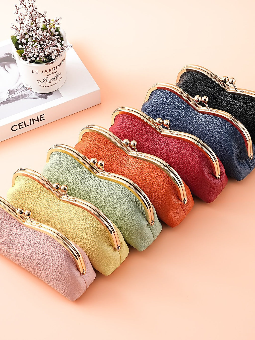 Clutch corazón bolso de mano con forma de corazón en PU suave, cierre clip, disponible en varios colores