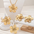 Conjunto de Joyería Floral Retro