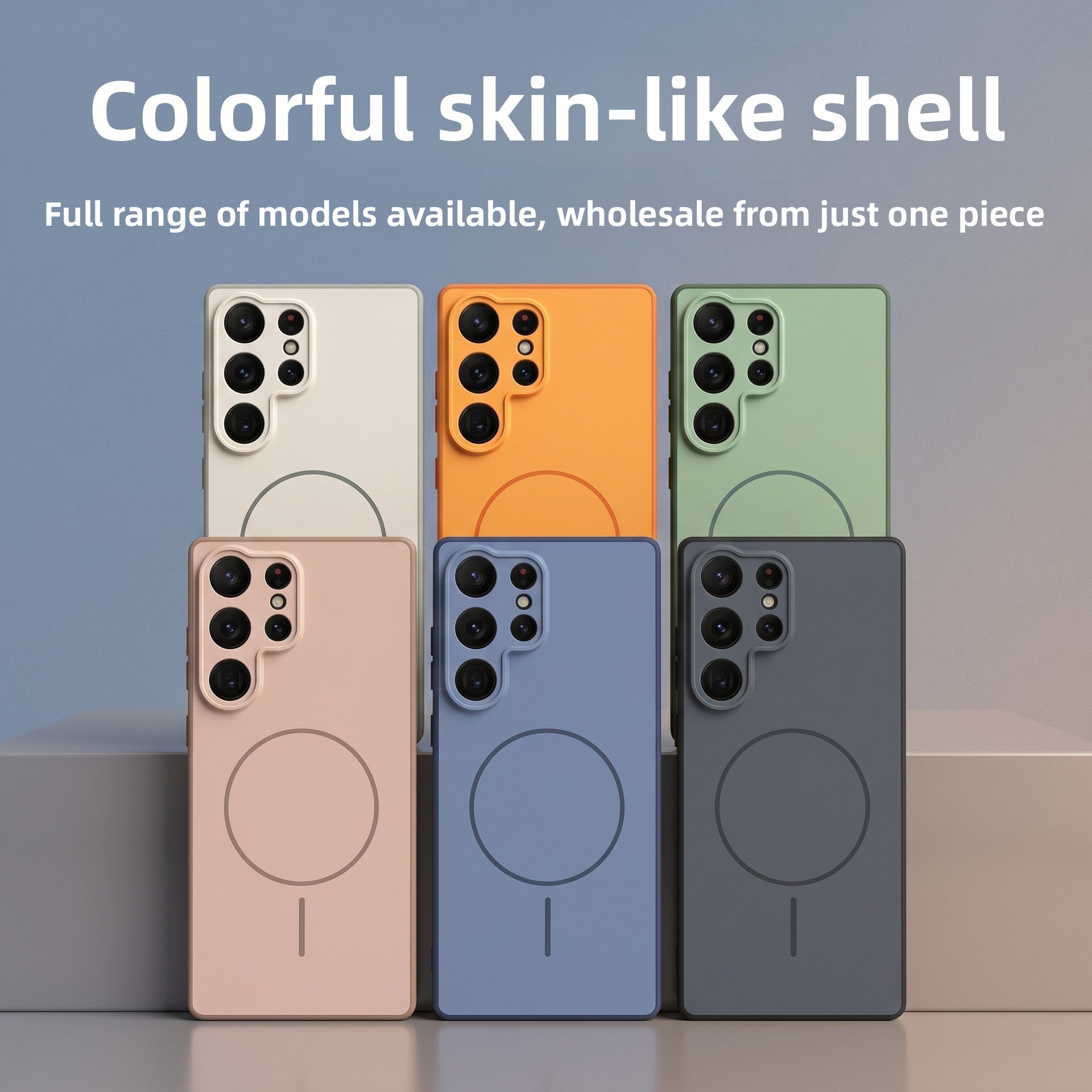 Fundas de silicona TPU+PC para Samsung S24, S25 y S26. Diseño bicolor, protección anticaídas, anti-huellas y resistente al agua. Disponibles en 6 colores.