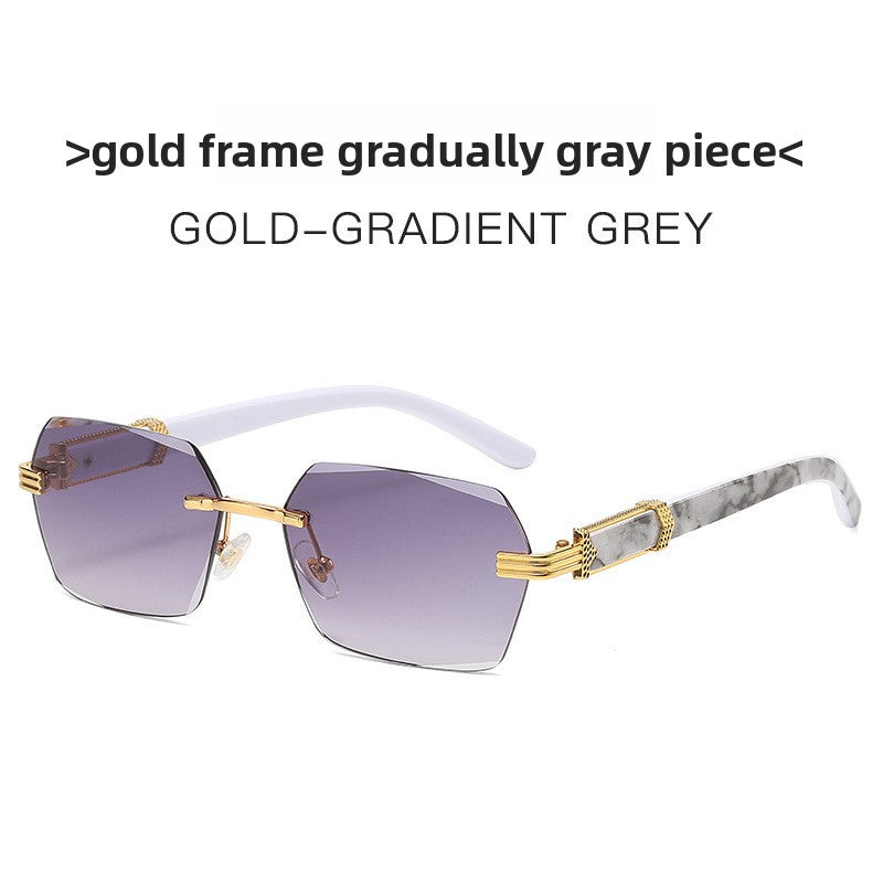 Gafas de Sol Cuadradas Degradadas sin Montura