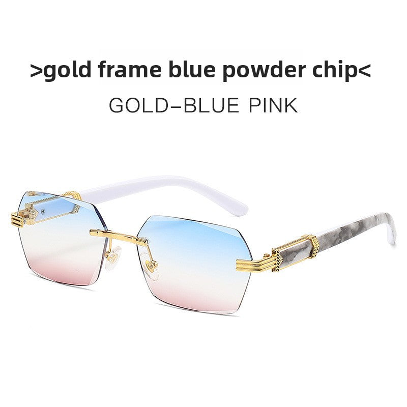 Gafas de Sol Cuadradas Degradadas sin Montura