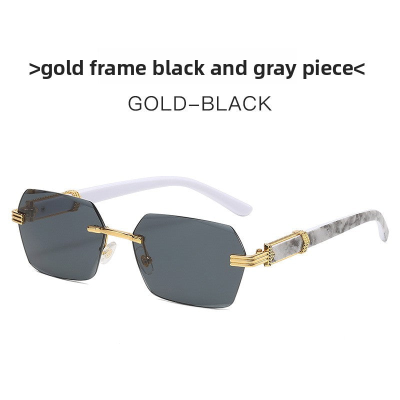 Gafas de Sol Cuadradas Degradadas sin Montura