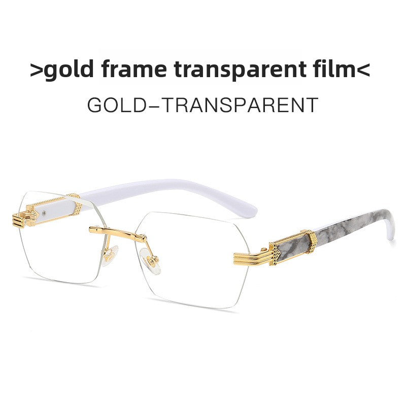 Gafas de Sol Cuadradas Degradadas sin Montura