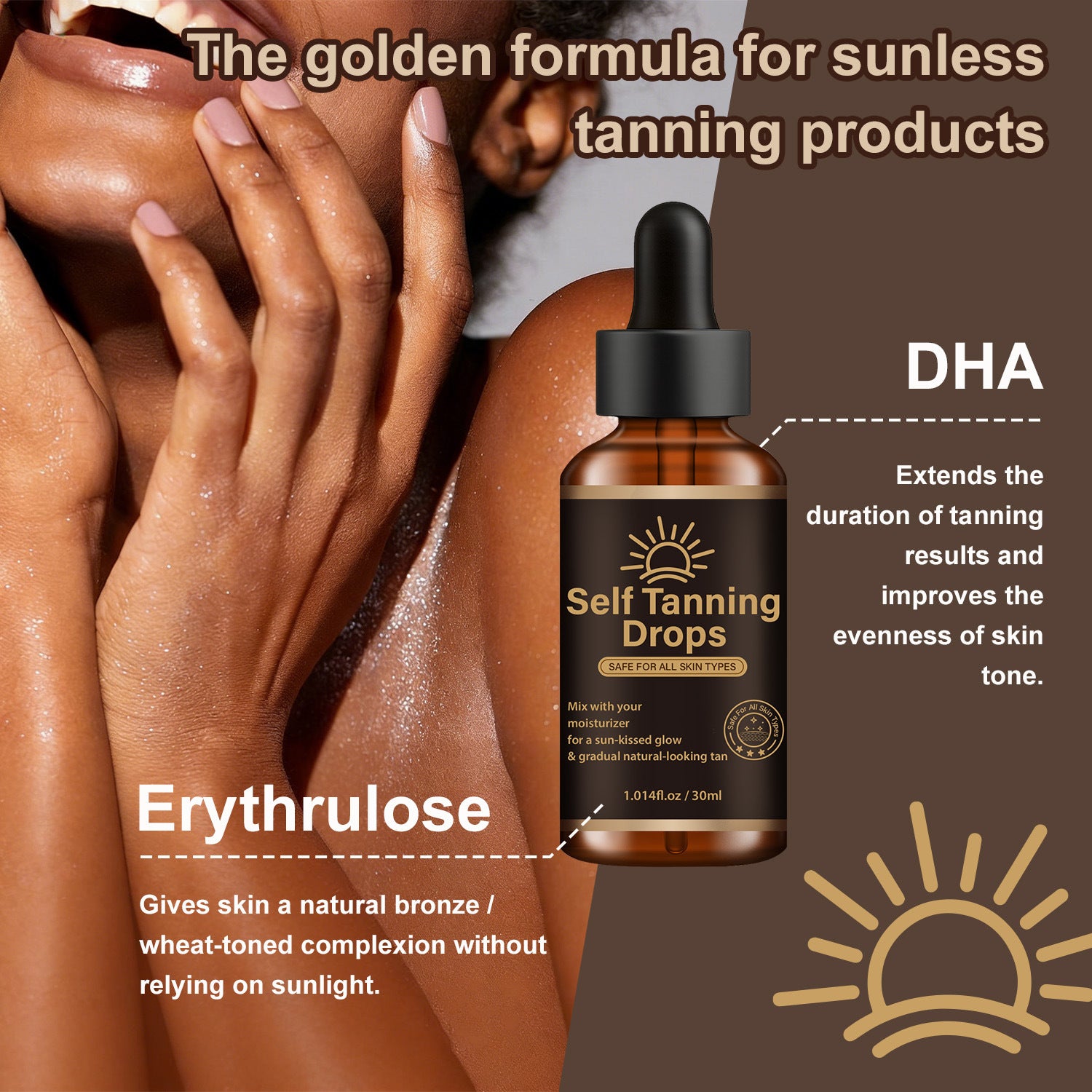 Gotas Autobronceadoras 30ml Brillo Natural