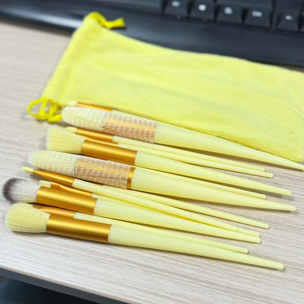 Kit de 13 Brochas de Maquillaje con Estuche de Terciopelo