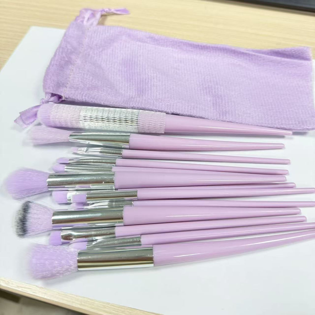 Kit de 13 Brochas de Maquillaje con Estuche de Terciopelo