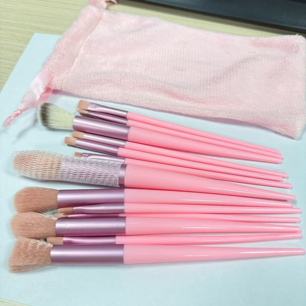 Kit de 13 Brochas de Maquillaje con Estuche de Terciopelo